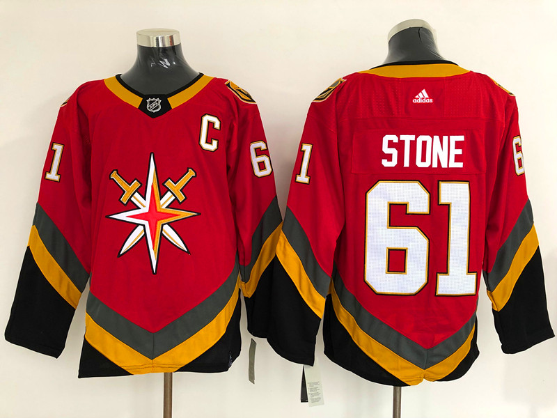 Men's Vegas Golden Knights Mark Stone #61 Red Breakaway Jersey